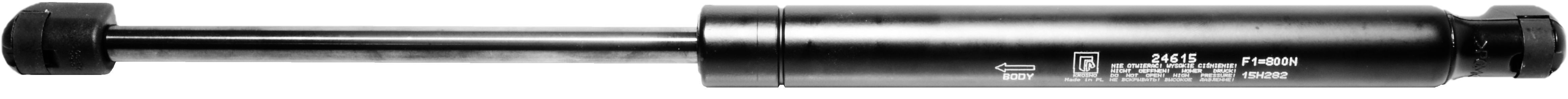 Sprężyna gazowa (24615 FA Krosno) siła 800N długość 389,5mm skok 148mm
