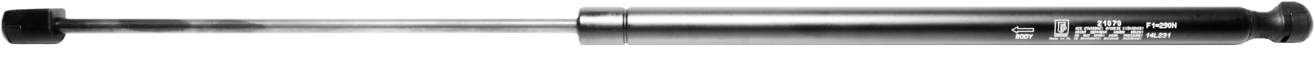 Sprężyna gazowa (21070 FA Krosno) siła 290N długość 600mm skok 230mm
