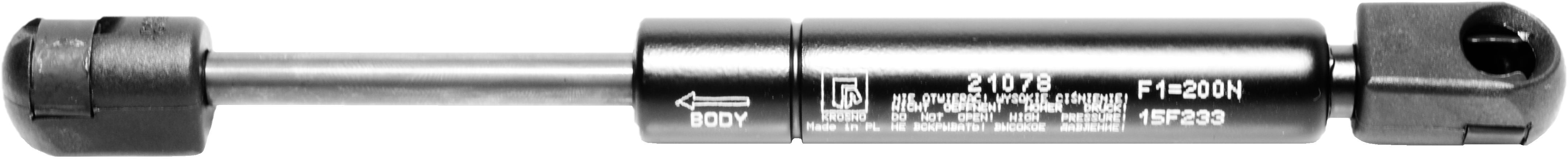 Sprężyna gazowa (21078 FA Krosno) siła 200N długość 196mm skok 60mm