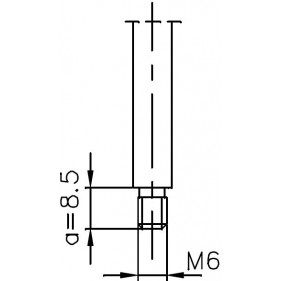 Sprężyna gazowa (21111 FA Krosno) siła 440N długość 562mm skok 250mm