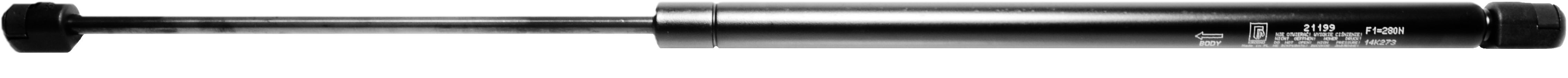 Sprężyna gazowa (21199 FA Krosno) siła 280N długość 569mm skok 220mm