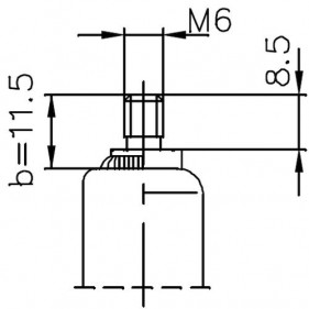 Sprężyna gazowa (21368 FA Krosno) siła 460N długość 388mm skok 160mm