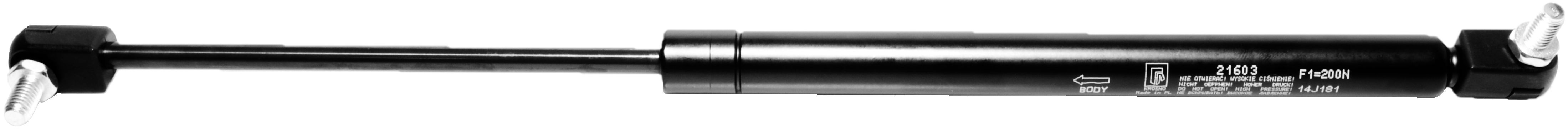 Sprężyna gazowa (FA Krosno 21603) uniwersalna długość 422mm skok 160mm siła 200N