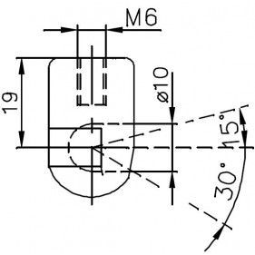 Sprężyna gazowa (23751 FA Krosno) siła 250N długość 256mm skok 75mm