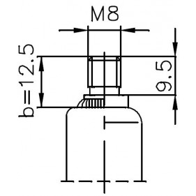 Sprężyna gazowa (23928 FA Krosno) siła 250N długość 288mm skok 95mm