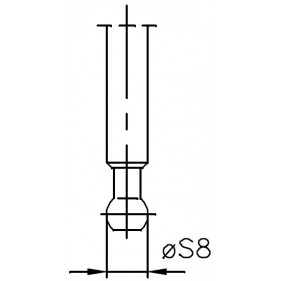 Sprężyna gazowa (24122 FA Krosno) siła 380N długość 580mm skok 245mm