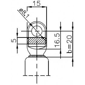 Sprężyna gazowa (24236 FA Krosno) siła 700N długość 405mm skok 160mm