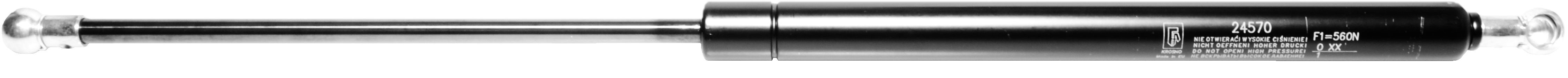 Sprężyna gazowa (24570 FA Krosno) siła 560N długość 462,5mm skok 190mm