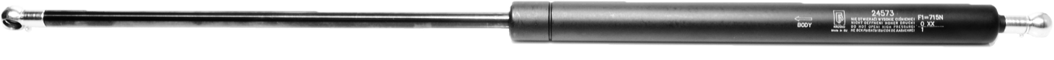 Sprężyna gazowa (24573 FA Krosno) siła 715N długość 556mm skok 224mm