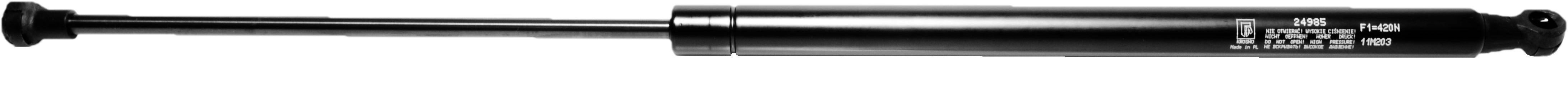 Sprężyna gazowa (24985 FA Krosno) siła 420N długość 548mm skok 220mm