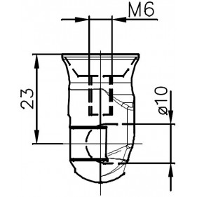 Sprężyna gazowa (31129 FA Krosno) siła 495N długość 287mm skok 89mm