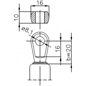 Sprężyna gazowa (32181 FA Krosno) siła 500N długość 386mm skok 165mm