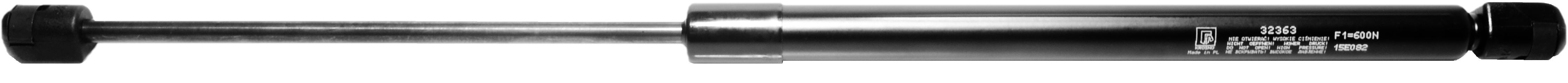 Sprężyna gazowa (32363 FA Krosno) siła 600N długość 490mm skok 184mm