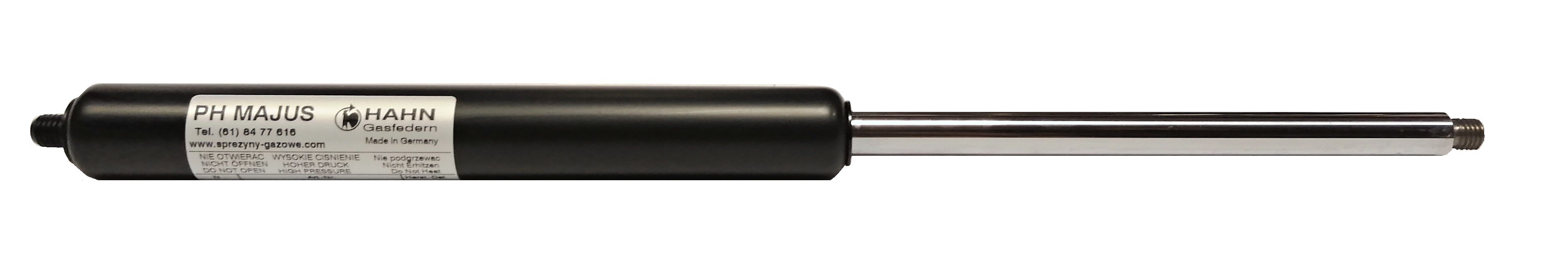 Sprężyna gazowa (HAHN Gasfedern) pchająca długość 407mm skok 180mm siła 150N-2500N