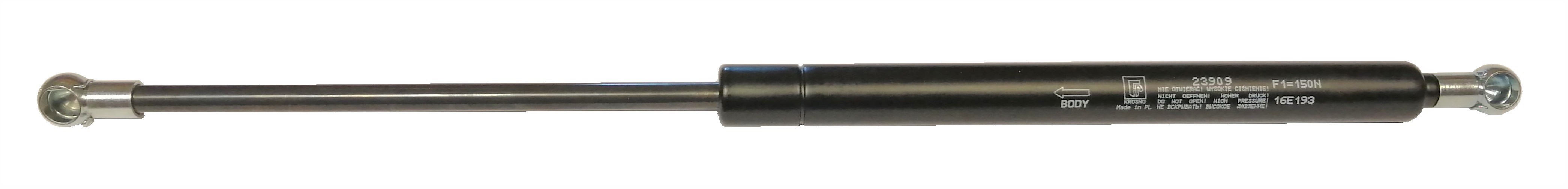 Sprężyna gazowa (23909 FA Krosno) siła 150N długość 405mm skok 160mm
