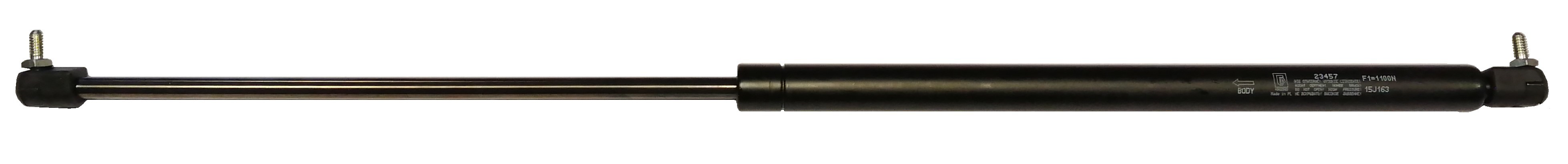 Sprężyna gazowa (23457 FA Krosno) siła 1100N długość 686mm skok 300mm