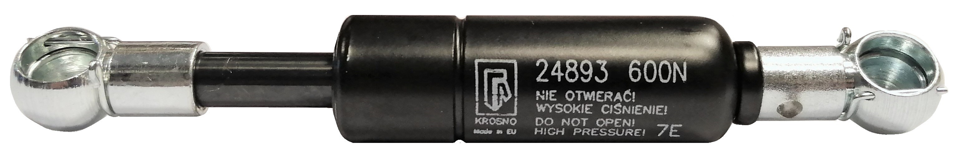 Sprężyna gazowa (24893 FA Krosno) siła 600N długość 115,5mm skok 20mm