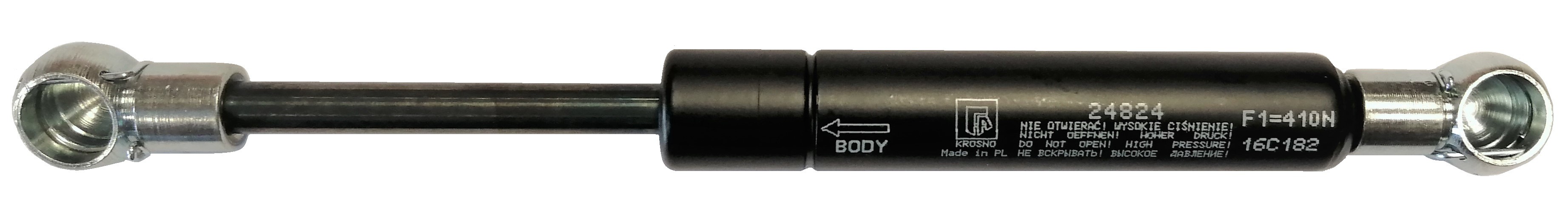 Sprężyna gazowa (24824 FA Krosno) siła 410N długość 213mm skok 60mm