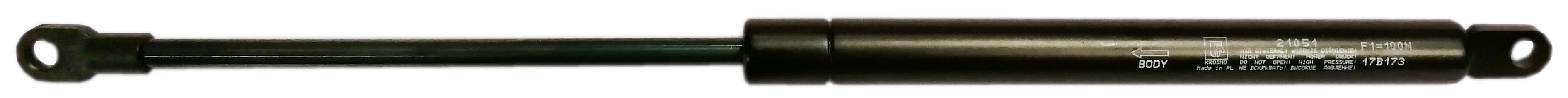 Sprężyna gazowa (21051 FA Krosno) siła 100N długość 405mm skok 160mm
