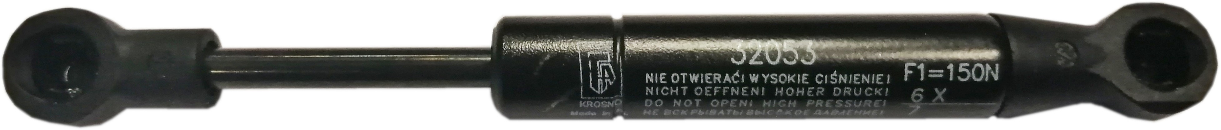 Sprężyna gazowa (32053 FA Krosno) siła 150N długość 155,5mm skok 40mm