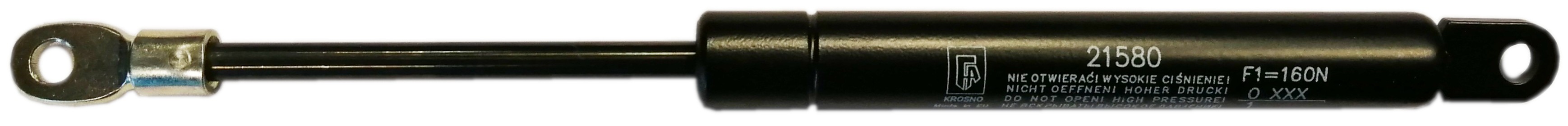 Sprężyna gazowa (21580 FA Krosno) siła 160N długość 225mm skok 75mm