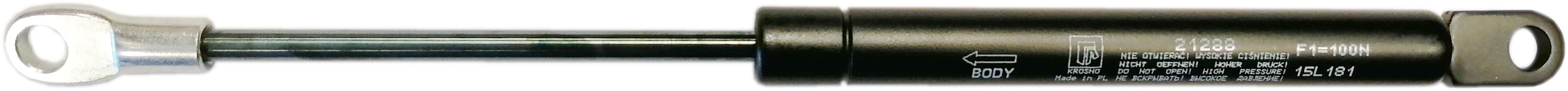 Sprężyna gazowa (21288 FA Krosno) siła 100N długość 276mm skok 100mm