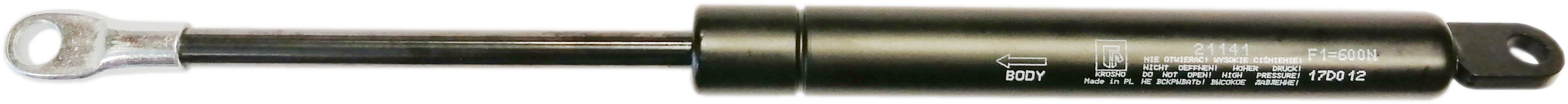 Sprężyna gazowa (21141 FA Krosno) siła 600N długość 300mm skok 100mm