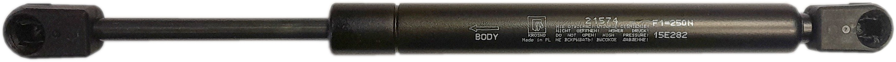 Sprężyna gazowa (21574 FA Krosno) siła 250N długość 280,5mm skok 70mm