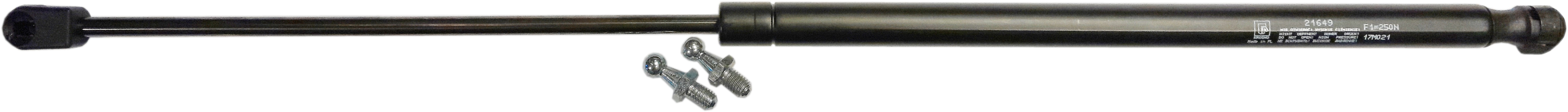 Sprężyna gazowa (21649 FA Krosno) siła 250N długość 600mm skok 250mm