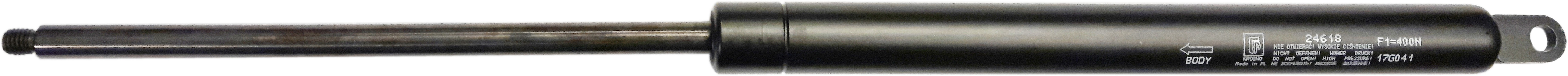 Sprężyna gazowa (24618 FA Krosno) siła 400N długość 460mm skok 200mm