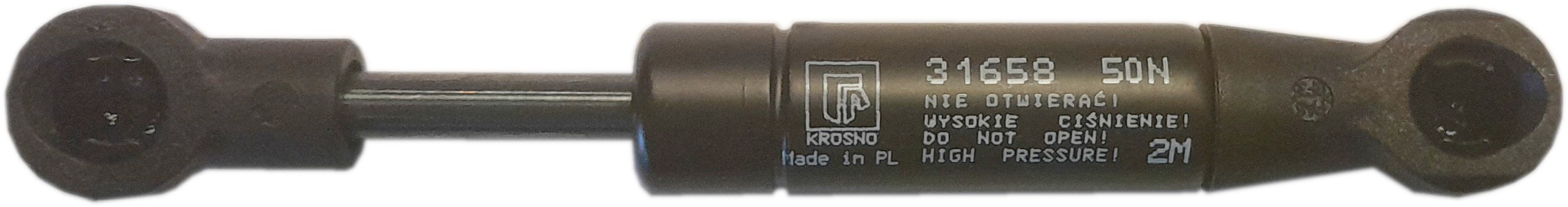 Sprężyna gazowa (31658 FA Krosno) siła 50N długość 116mm skok 24mm