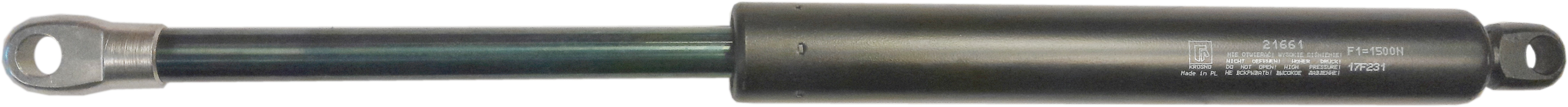 Sprężyna gazowa (21661 FA Krosno) siła 1500N długość 398mm skok 143mm