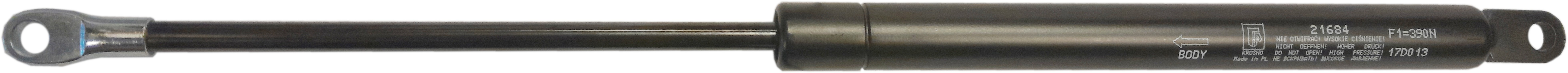 Sprężyna gazowa (21684 FA Krosno) siła 390N długość 405mm skok 160mm
