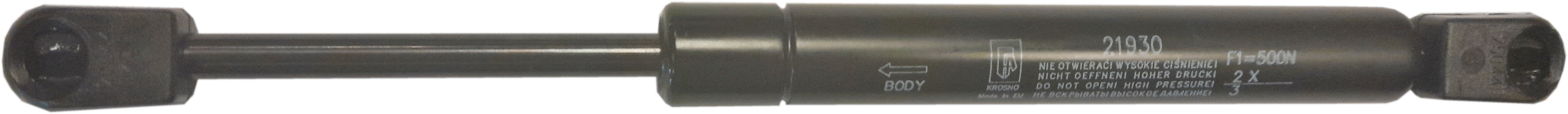 Sprężyna gazowa (21930 FA Krosno) siła 500N długość 264mm skok 80mm