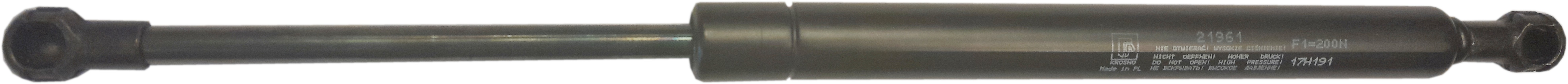 Sprężyna gazowa (21961 FA Krosno) siła 200N długość 340mm skok 115mm