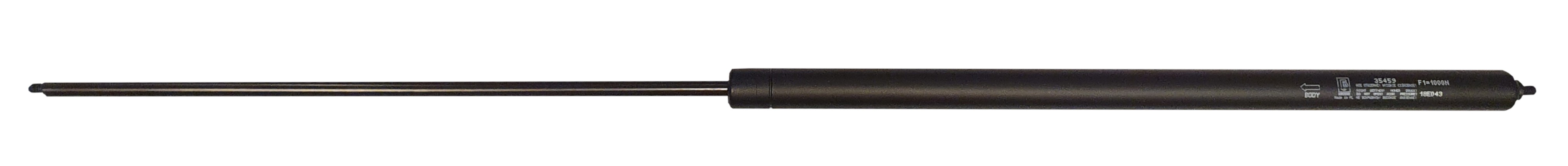Sprężyna gazowa (35459 FA Krosno) siła 1000N długość 754mm skok 350mm