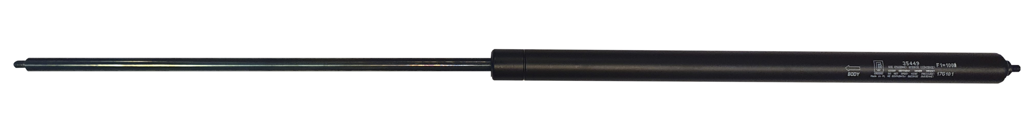 Sprężyna gazowa (35449 FA Krosno) siła 1000N długość 648mm skok 300mm