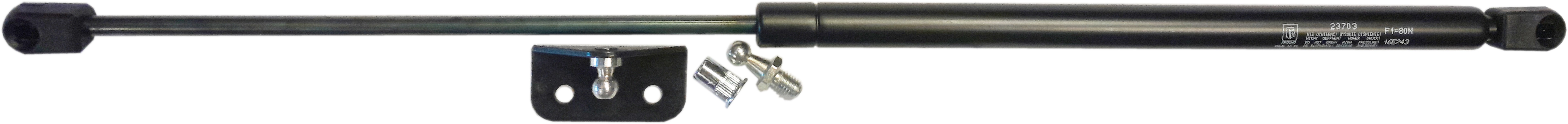 Sprężyna gazowa (23703 FA Krosno) siła 80N długość 585mm skok 250mm