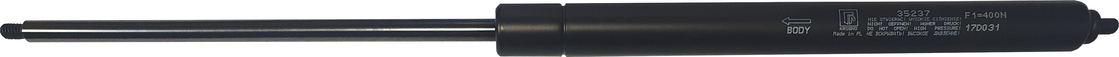 Sprężyna gazowa (35237 FA Krosno) siła 400N długość 367mm skok 160mm