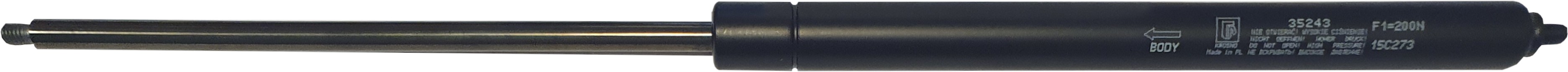 Sprężyna gazowa (35243 FA Krosno) siła 200N długość 407mm skok 180mm