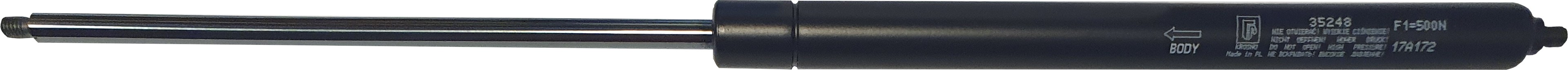 Sprężyna gazowa (35248 FA Krosno) siła 500N długość 407mm skok 180mm