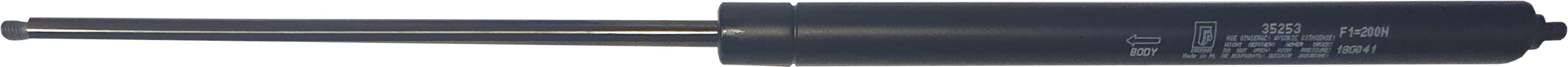 Sprężyna gazowa (35253 FA Krosno) siła 200N długość 447mm skok 200mm