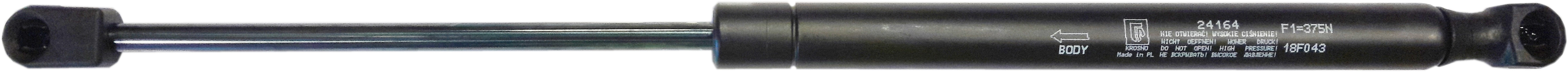 Sprężyna gazowa (24164 FA Krosno) siła 375N długość 405mm skok 160mm