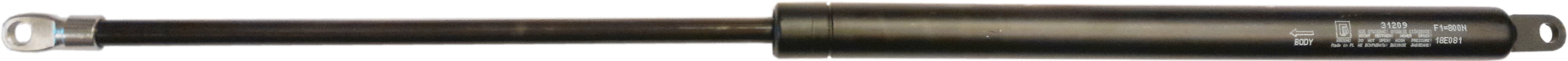 Sprężyna gazowa (31209 FA Krosno) siła 800N długość 600mm skok 255mm