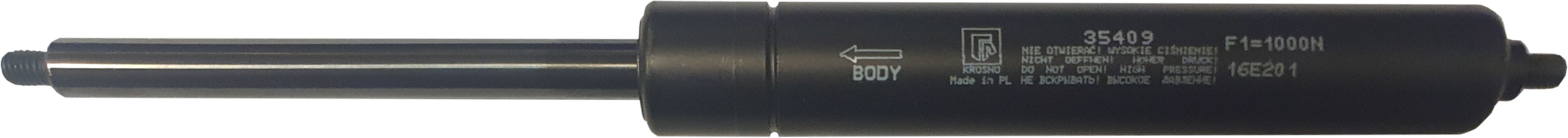 Sprężyna gazowa (35409 FA Krosno) siła 1000N długość 247mm skok 100mm