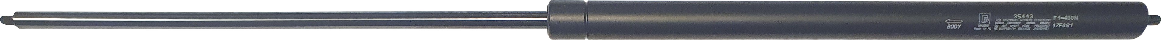 Sprężyna gazowa (35443 FA Krosno) siła 400N długość 648mm skok 300mm