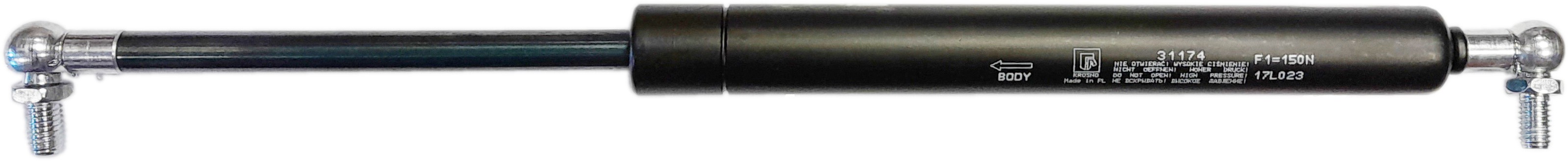 Sprężyna gazowa (31174 FA Krosno) siła 150N długość 355mm skok 115mm