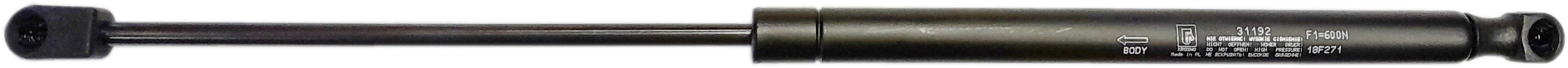 Sprężyna gazowa (31192 FA Krosno) siła 600N długość 485mm skok 200mm