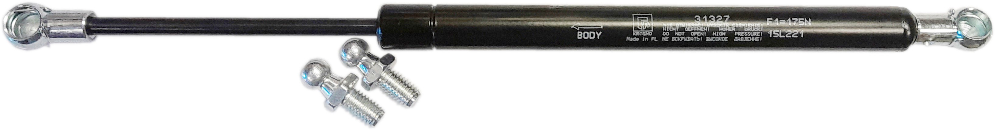 Sprężyna gazowa (31327 FA Krosno) siła 175N długość 302mm skok 90mm