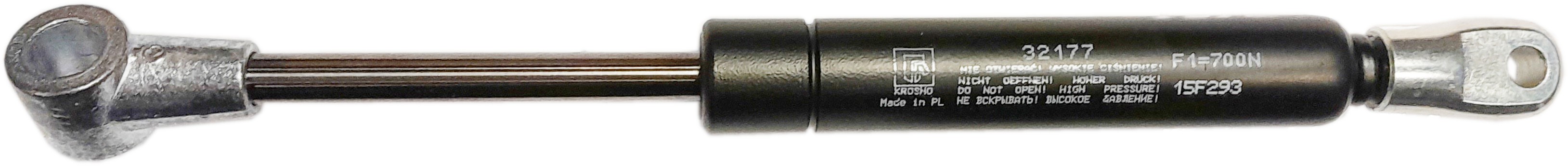 Sprężyna gazowa (32177 FA Krosno) siła 700N długość 225mm skok 60mm